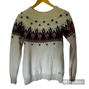 Helly Hansen Wool Knit Geometric Sweater size medium